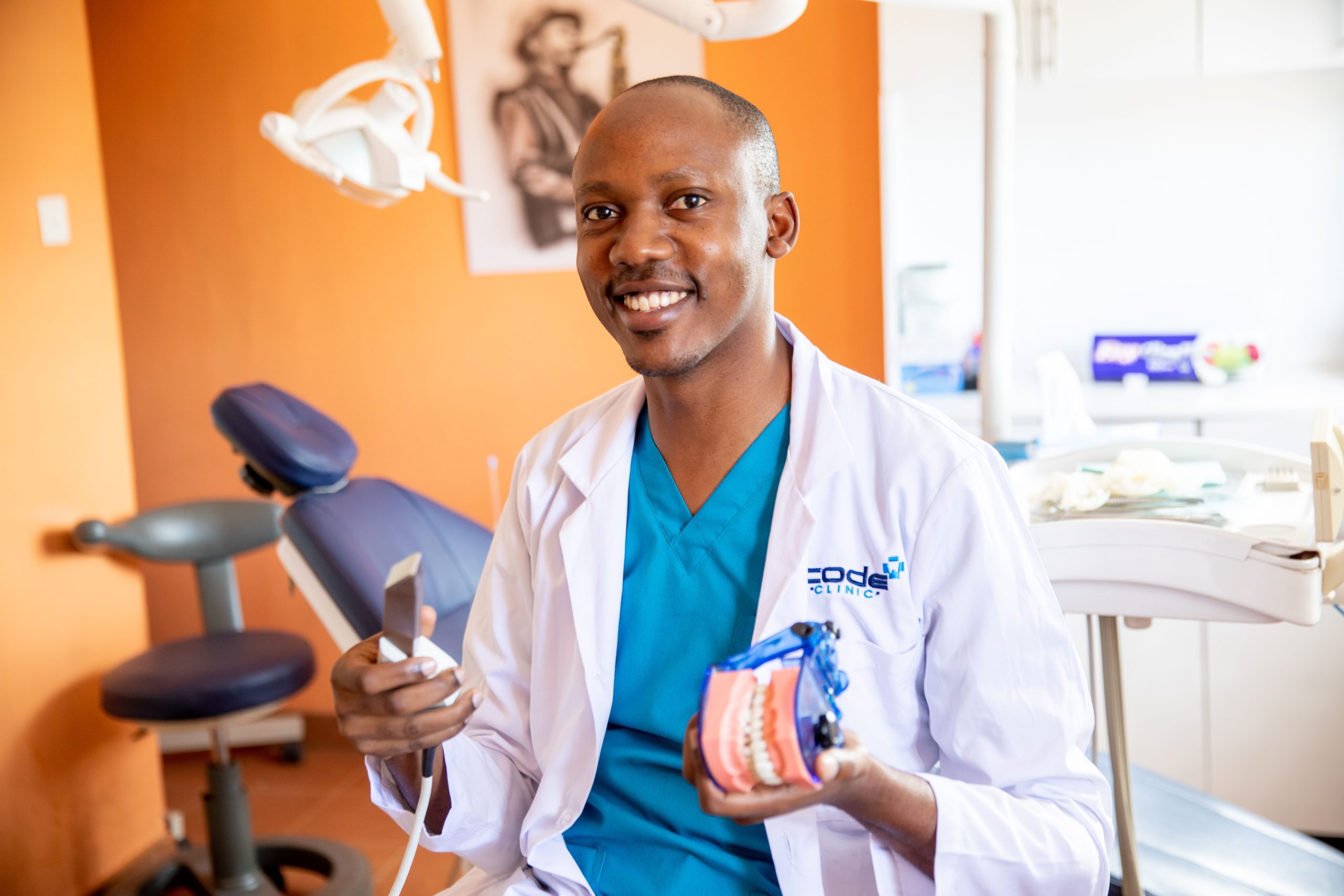 A confident, healthy smile cared for at Code Clinic, Kampala